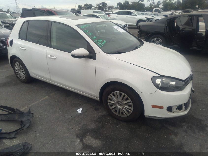 2014 VOLKSWAGEN GOLF W/CONV & SUNROOF - WVWDB7AJ7EW006796