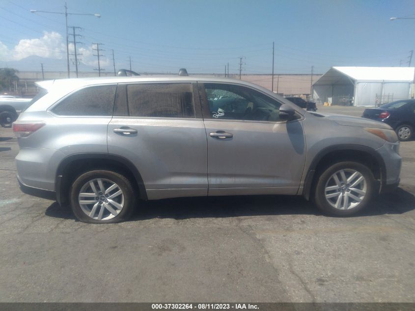 2016 TOYOTA HIGHLANDER LE/LE PLUS - 5TDBKRFH1GS272889