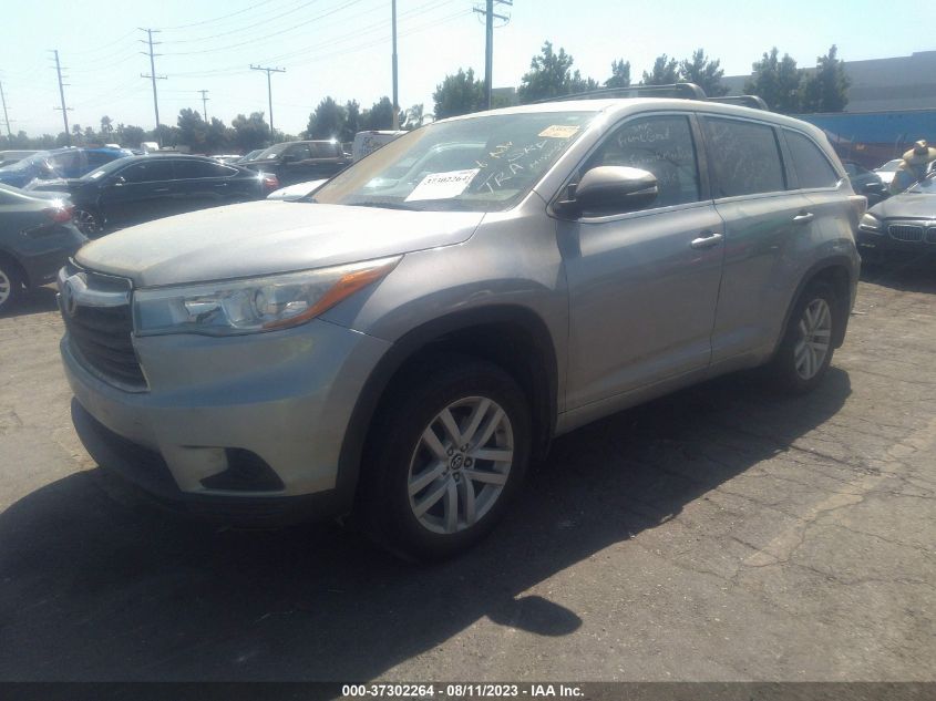 2016 TOYOTA HIGHLANDER LE/LE PLUS - 5TDBKRFH1GS272889