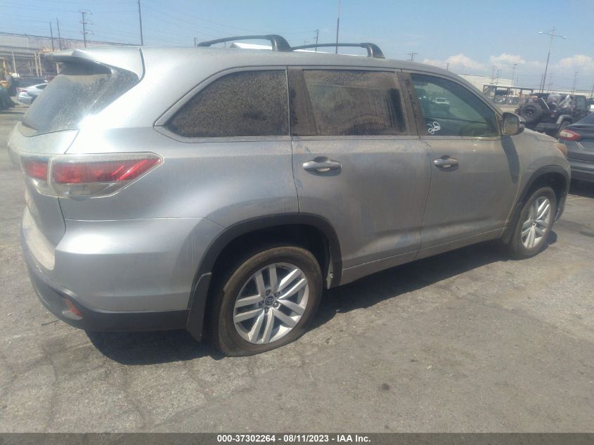 2016 TOYOTA HIGHLANDER LE/LE PLUS - 5TDBKRFH1GS272889