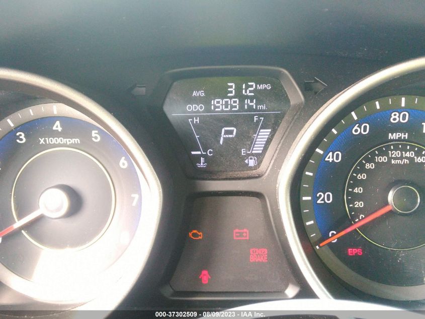2013 HYUNDAI ELANTRA COUPE GS PZEV - KMHDH6AEXDU011475