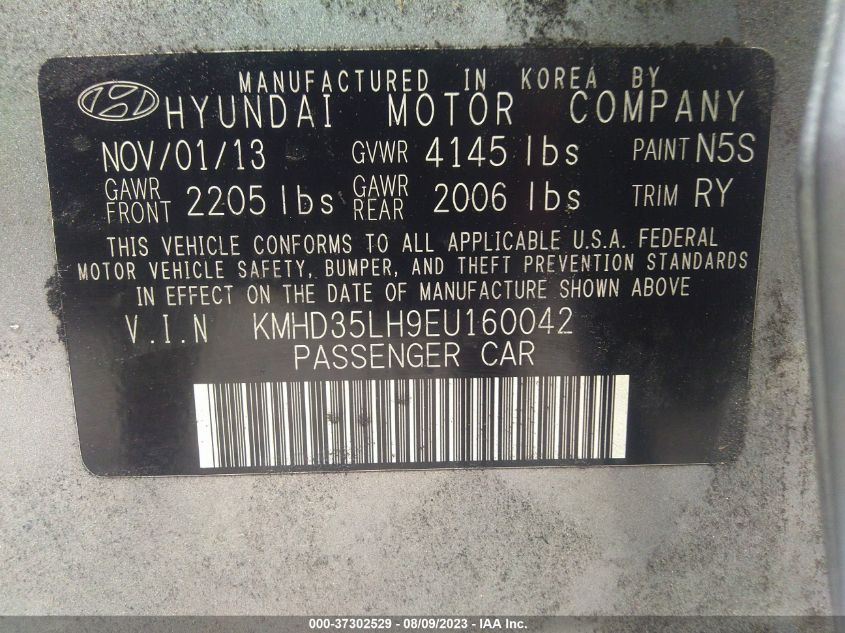 2014 HYUNDAI ELANTRA GT - KMHD35LH9EU160042