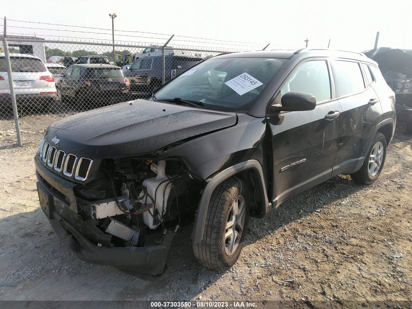 VIN 3C4NJCAB0JT124293 2018 JEEP COMPASS SPORT