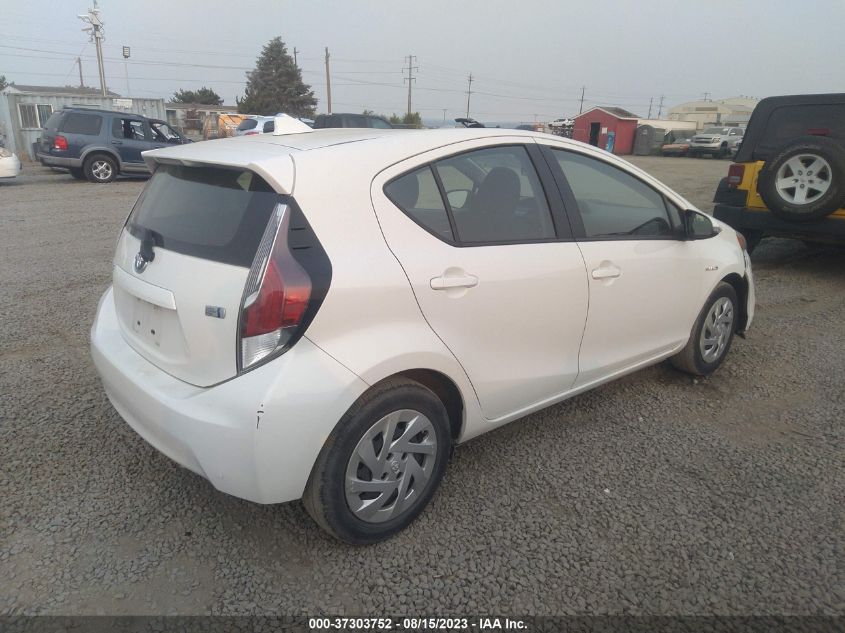 2016 TOYOTA PRIUS C ONE/TWO/THREE/FOUR - JTDKDTB39G1124570