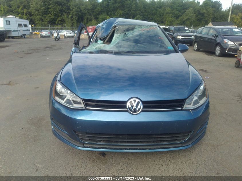 2017 VOLKSWAGEN GOLF S - 3VW217AU8HM025735