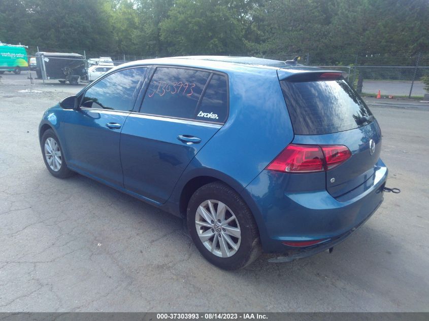 2017 VOLKSWAGEN GOLF S - 3VW217AU8HM025735