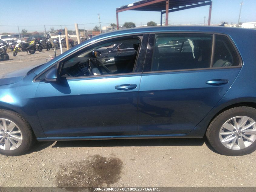 2019 VOLKSWAGEN GOLF S/SE - 3VWG57AU0KM009207