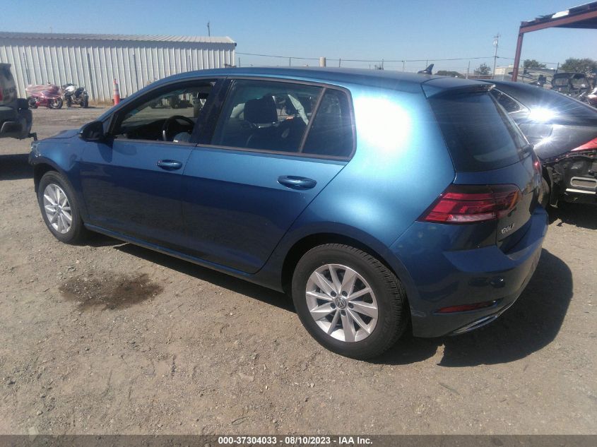 2019 VOLKSWAGEN GOLF S/SE - 3VWG57AU0KM009207