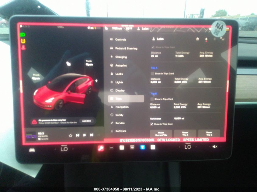 2022 TESLA MODEL 3 LONG RANGE - 5YJ3E1EB8NF306015