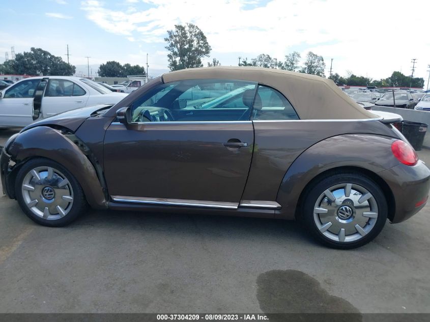 2014 VOLKSWAGEN BEETLE CONVERTIBLE 1.8T W/SOUND/NAV 3VW517AT4EM818952