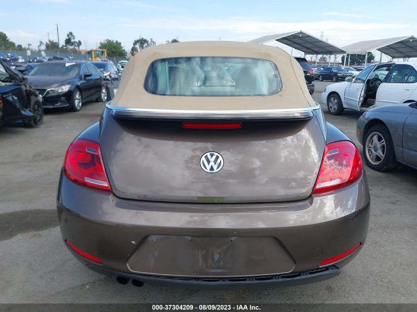 2014 VOLKSWAGEN BEETLE CONVERTIBLE 1.8T W/SOUND/NAV 3VW517AT4EM818952