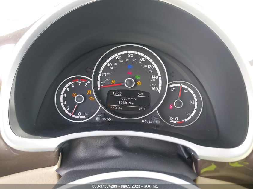 2014 VOLKSWAGEN BEETLE CONVERTIBLE 1.8T W/SOUND/NAV 3VW517AT4EM818952