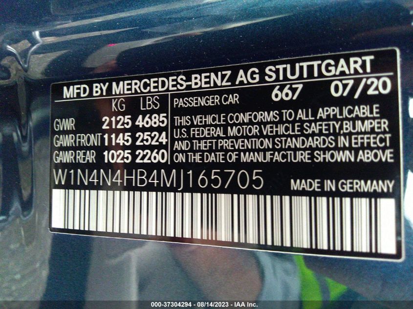 2021 MERCEDES-BENZ GLA GLA 250 - W1N4N4HB4MJ165705