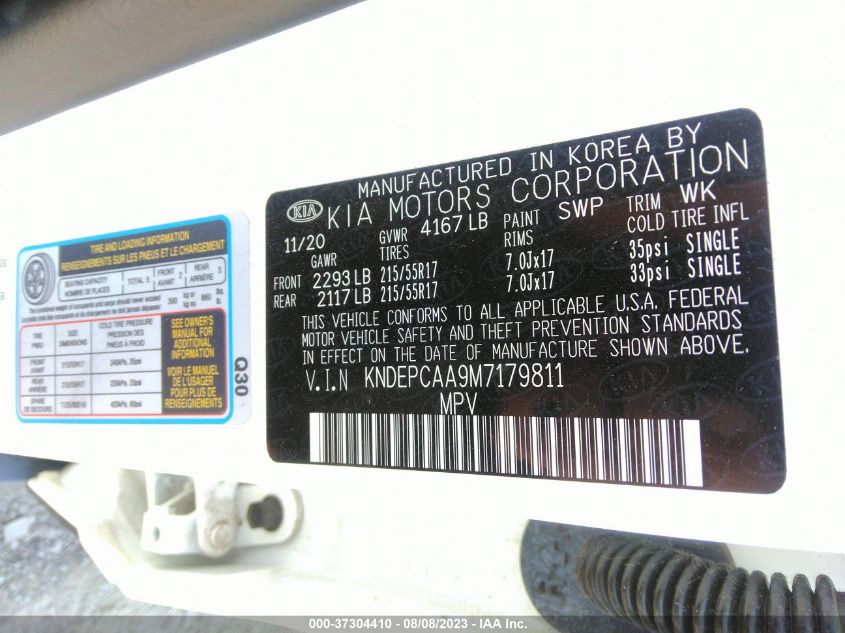 2021 KIA SELTOS LX - KNDEPCAA9M7179811