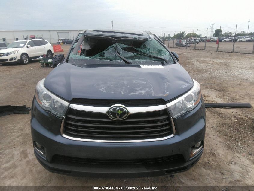 2015 TOYOTA HIGHLANDER LIMITED - 5TDDKRFH8FS150134