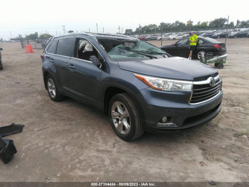 2015 TOYOTA HIGHLANDER LIMITED - 5TDDKRFH8FS150134