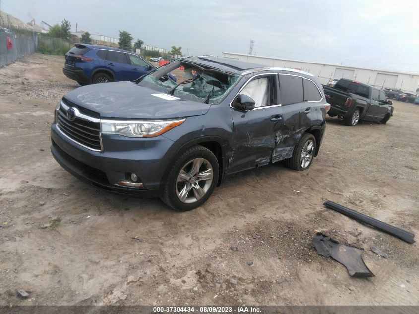 2015 TOYOTA HIGHLANDER LIMITED - 5TDDKRFH8FS150134