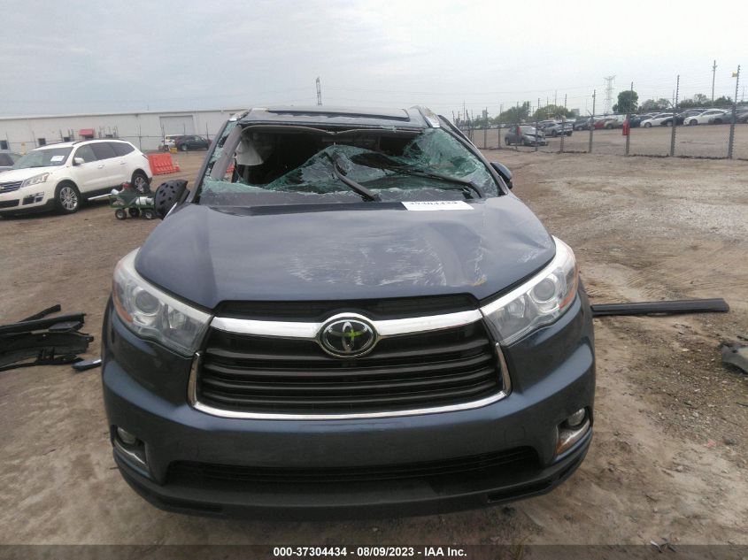 2015 TOYOTA HIGHLANDER LIMITED - 5TDDKRFH8FS150134