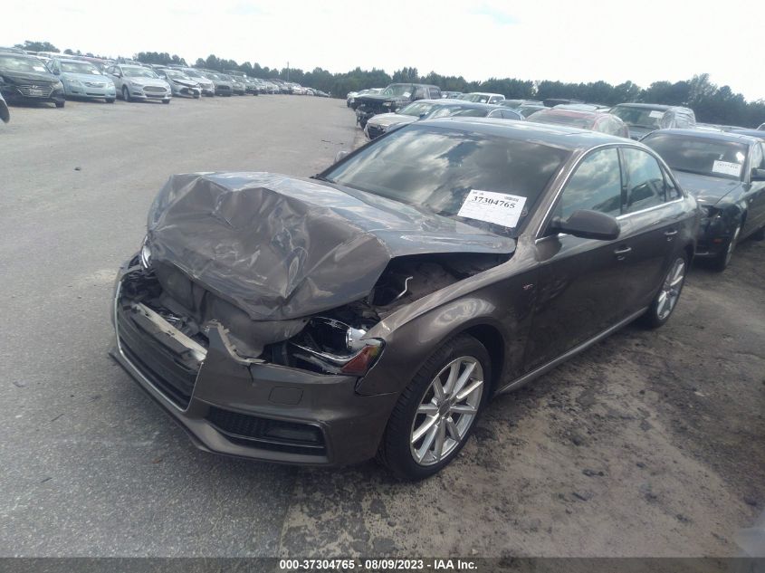 2014 AUDI A4 PREMIUM PLUS - WAUFFAFLXEN043249