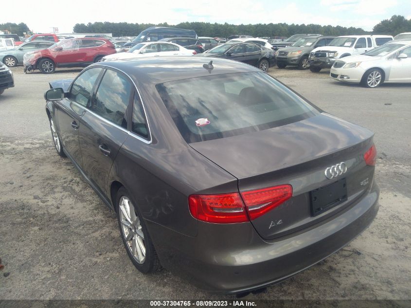 2014 AUDI A4 PREMIUM PLUS - WAUFFAFLXEN043249