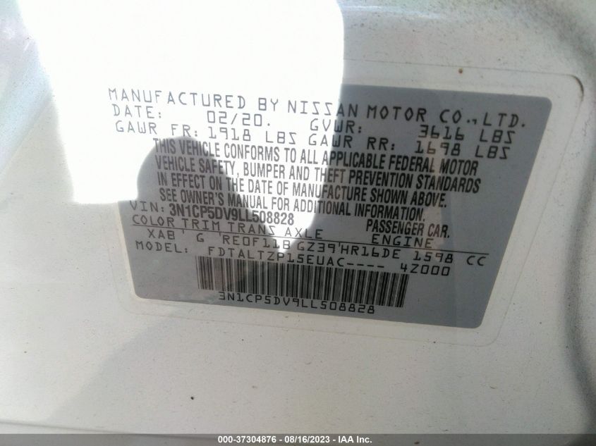 2020 NISSAN KICKS SR - 3N1CP5DV9LL508828