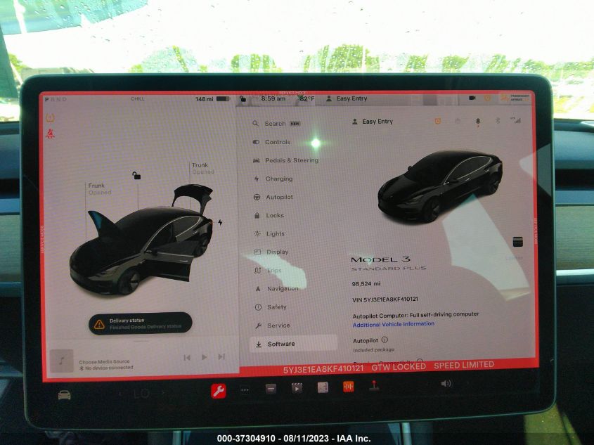 2019 TESLA MODEL 3 - 5YJ3E1EA8KF410121