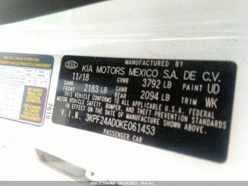 2019 KIA FORTE LXS - 3KPF24AD0KE061453