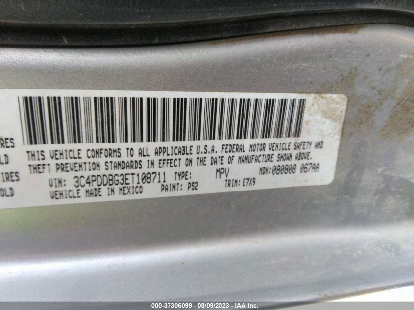 2014 DODGE JOURNEY SXT - 3C4PDDBG3ET108711