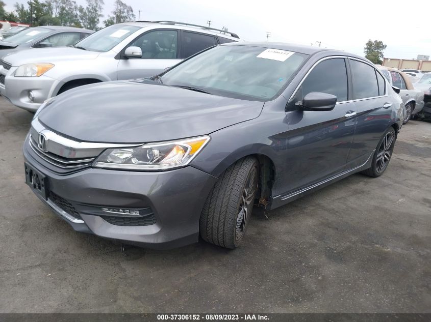 2017 HONDA ACCORD SEDAN SPORT - 1HGCR2F58HA234377