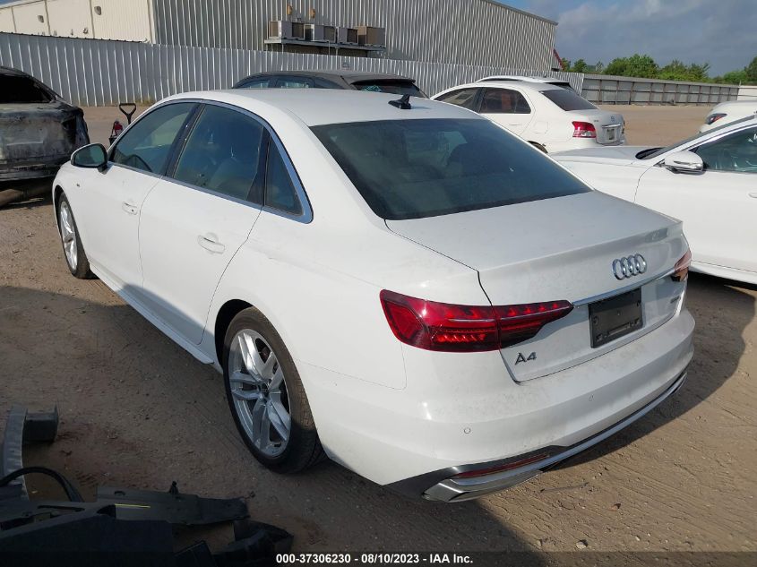2023 AUDI A4 SEDAN S LINE PREMIUM PLUS - WAUEAAF41PA020097