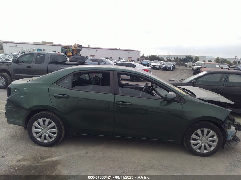 2015 TOYOTA COROLLA L/LE/S/S PLUS/LE PLUS - 2T1BURHE9FC309384