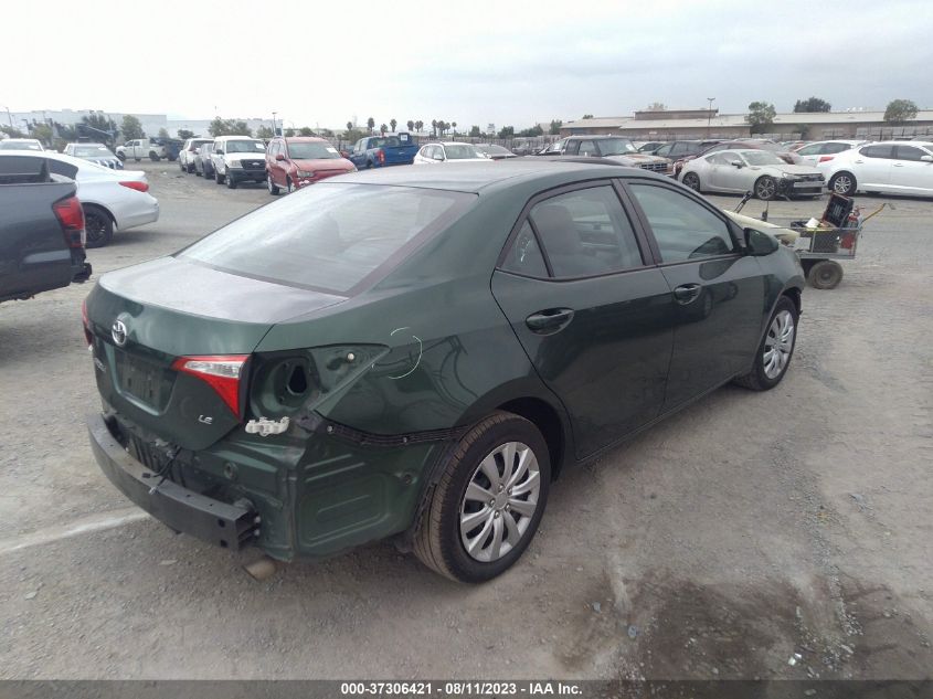 2015 TOYOTA COROLLA L/LE/S/S PLUS/LE PLUS - 2T1BURHE9FC309384