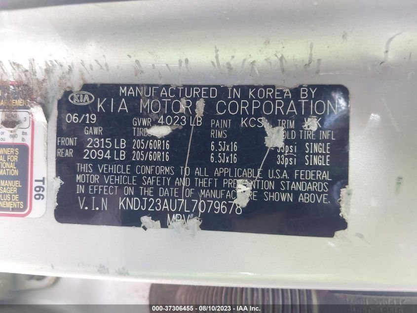 2020 KIA SOUL LX - KNDJ23AU7L7079678