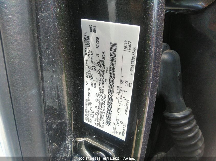 2020 FORD F-150 XL/XLT/LARIAT - 1FTEW1E41LFB41764