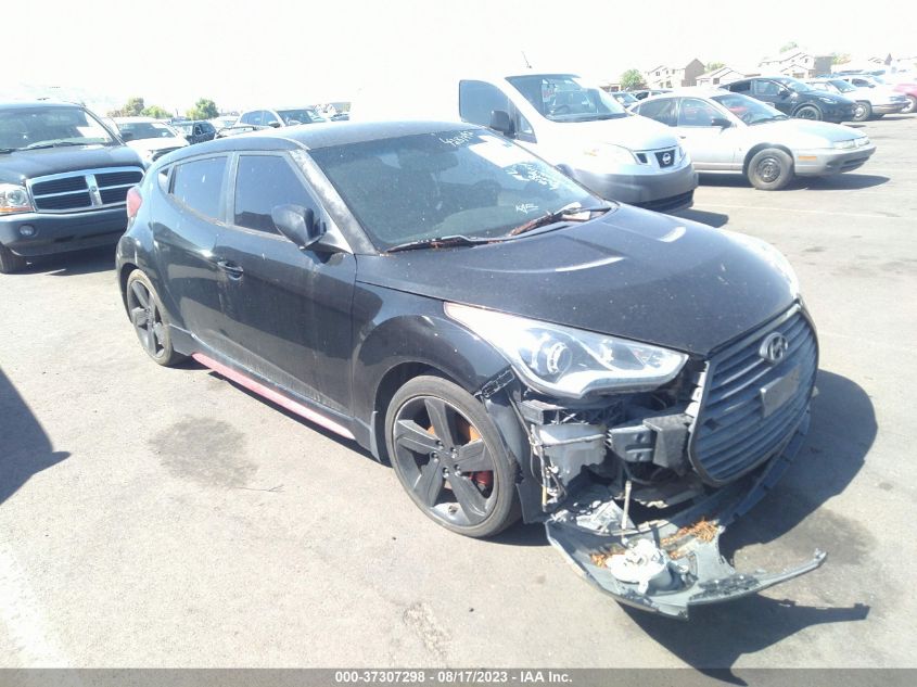 2014 HYUNDAI VELOSTER TURBO - KMHTC6AE4EU199955