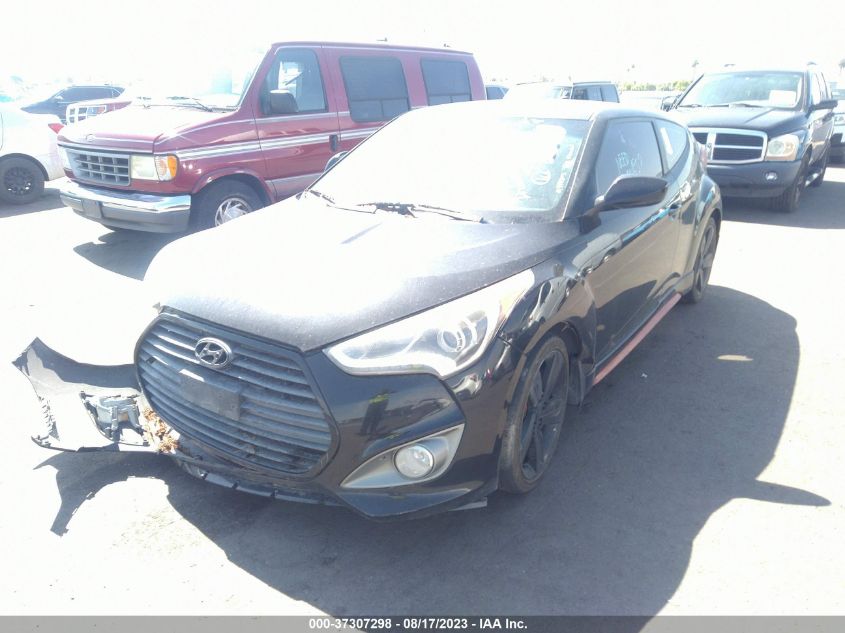 2014 HYUNDAI VELOSTER TURBO - KMHTC6AE4EU199955