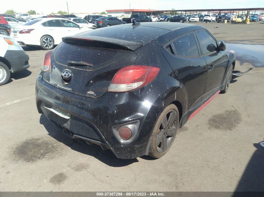 2014 HYUNDAI VELOSTER TURBO - KMHTC6AE4EU199955