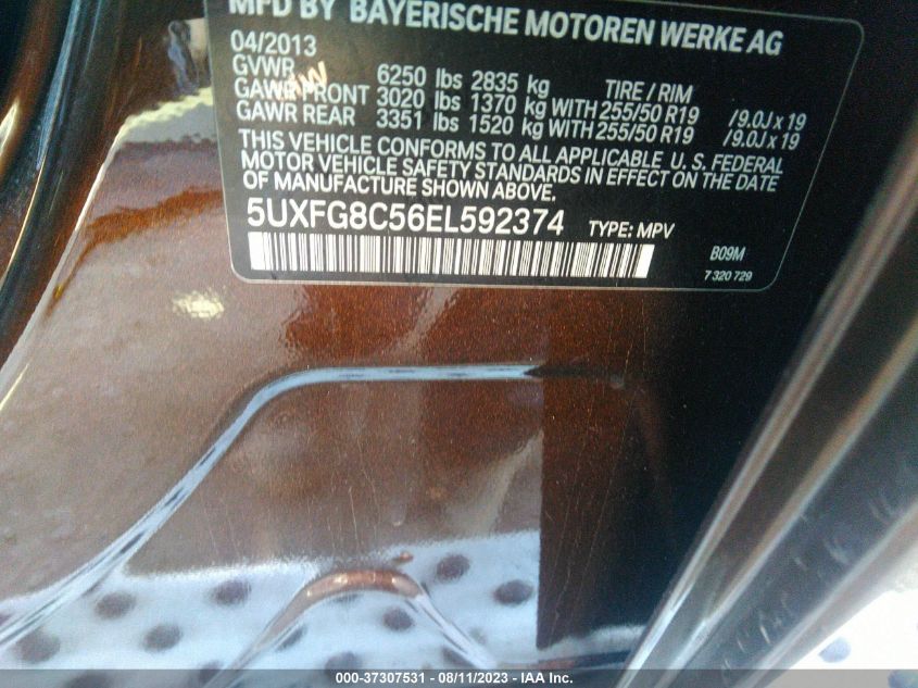 2014 BMW X6 XDRIVE50I - 5UXFG8C56EL592374