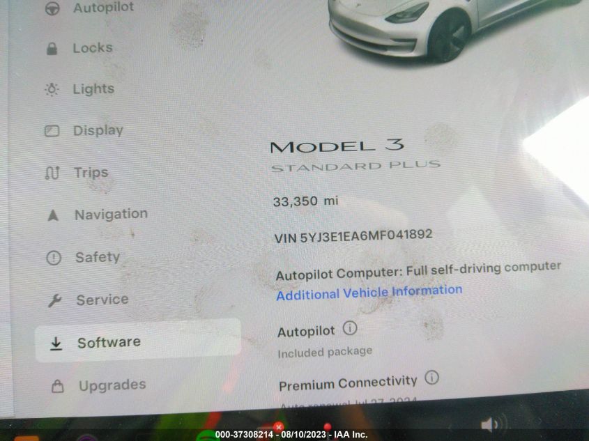 2021 TESLA MODEL 3 - 5YJ3E1EA6MF041892