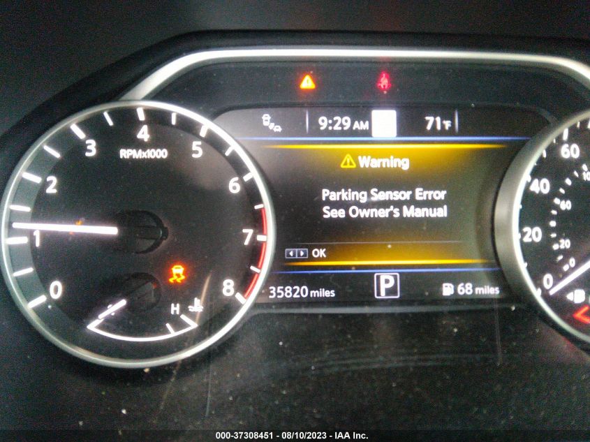 2020 NISSAN MAXIMA SL - 1N4AA6DV7LC366895