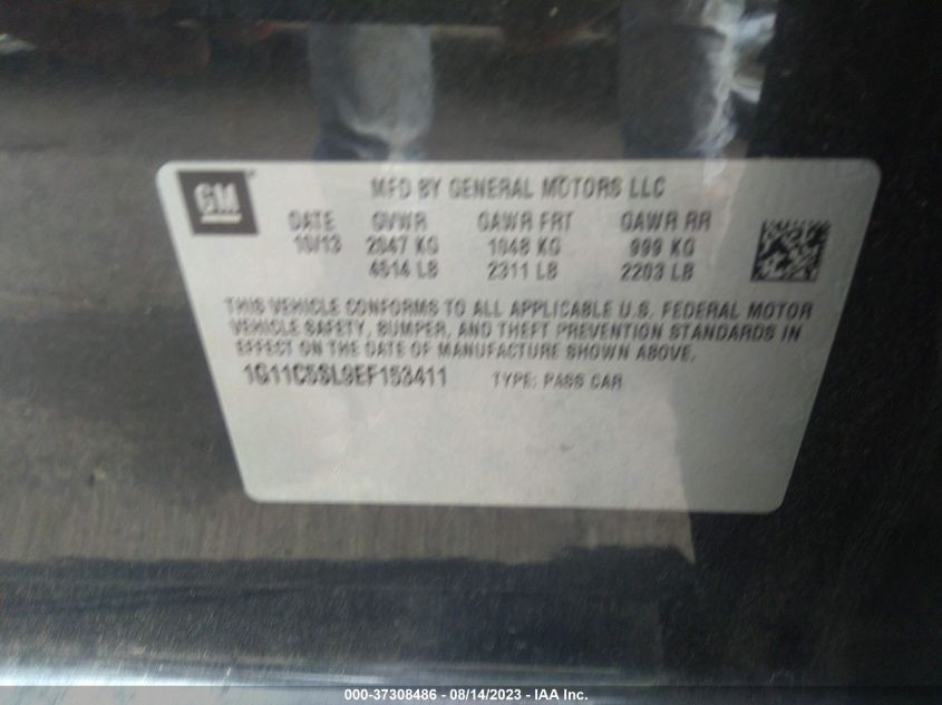 2014 CHEVROLET MALIBU LT - 1G11C5SL9EF153411