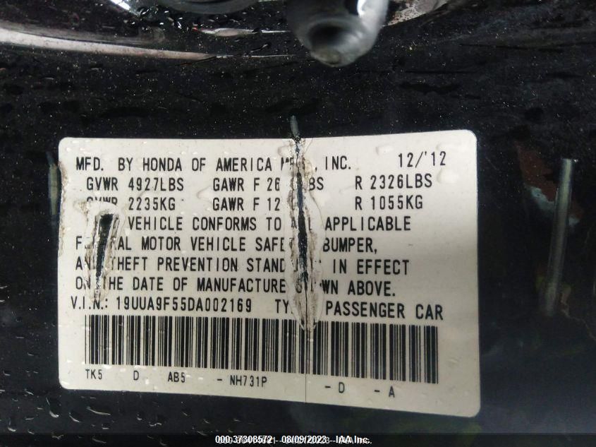 2013 ACURA TL TECH - 19UUA9F55DA002169