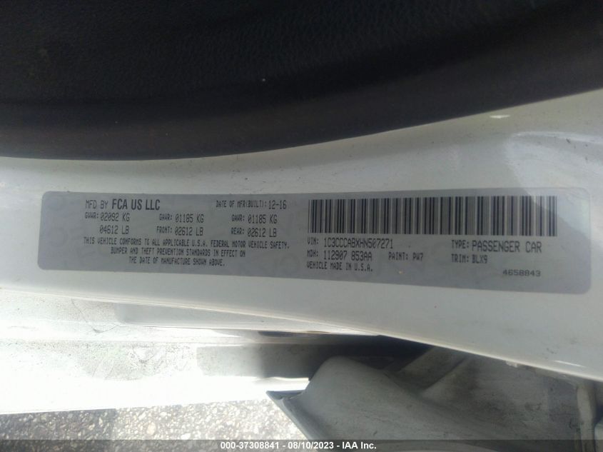 2017 CHRYSLER 200 LIMITED PLATINUM - 1C3CCCABXHN507271