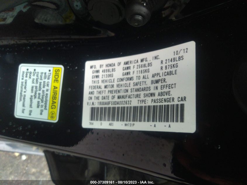 2013 ACURA TL TECH - 19UUA8F5XDA002632
