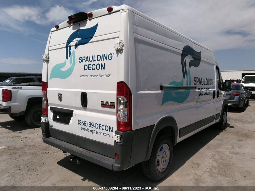 2018 RAM PROMASTER 2500 HIGH ROOF 159" WB 3C6TRVDG9JE111301