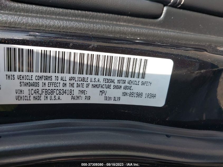 2015 JEEP GRAND CHEROKEE LIMITED - 1C4RJFBG8FC634181