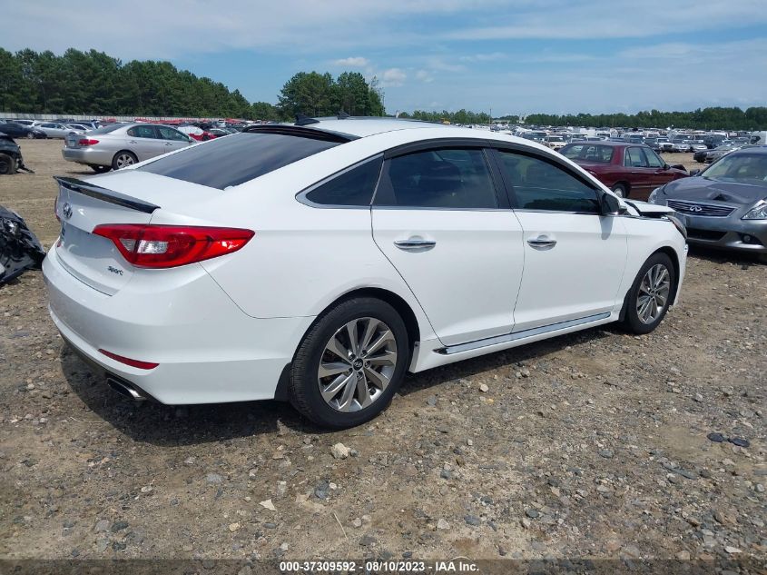 2016 HYUNDAI SONATA 2.4L SPORT - 5NPE34AF3GH336116