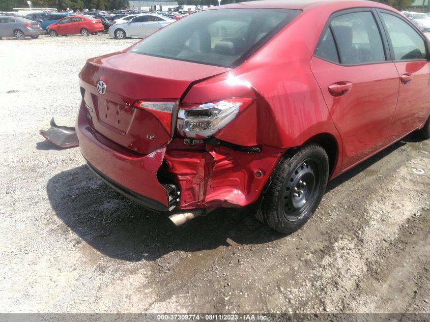 2014 TOYOTA COROLLA L/LE/S/S PLUS/LE PLUS - 2T1BURHE9EC177743