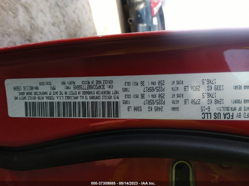 2015 DODGE JOURNEY SE - 3C4PDCAB6FT736649