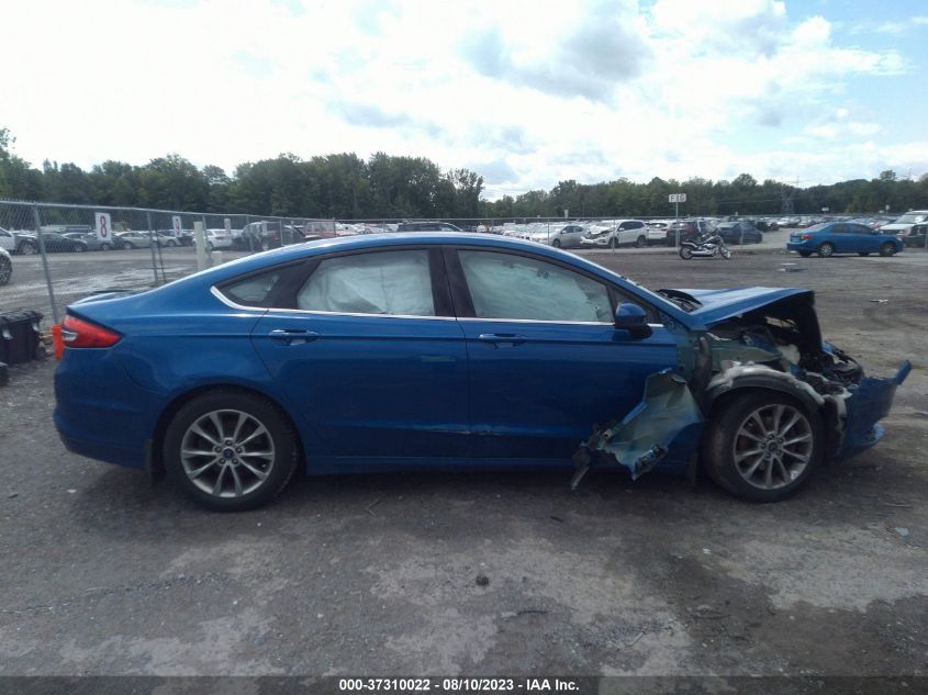 2017 FORD FUSION SE - 3FA6P0H74HR102734